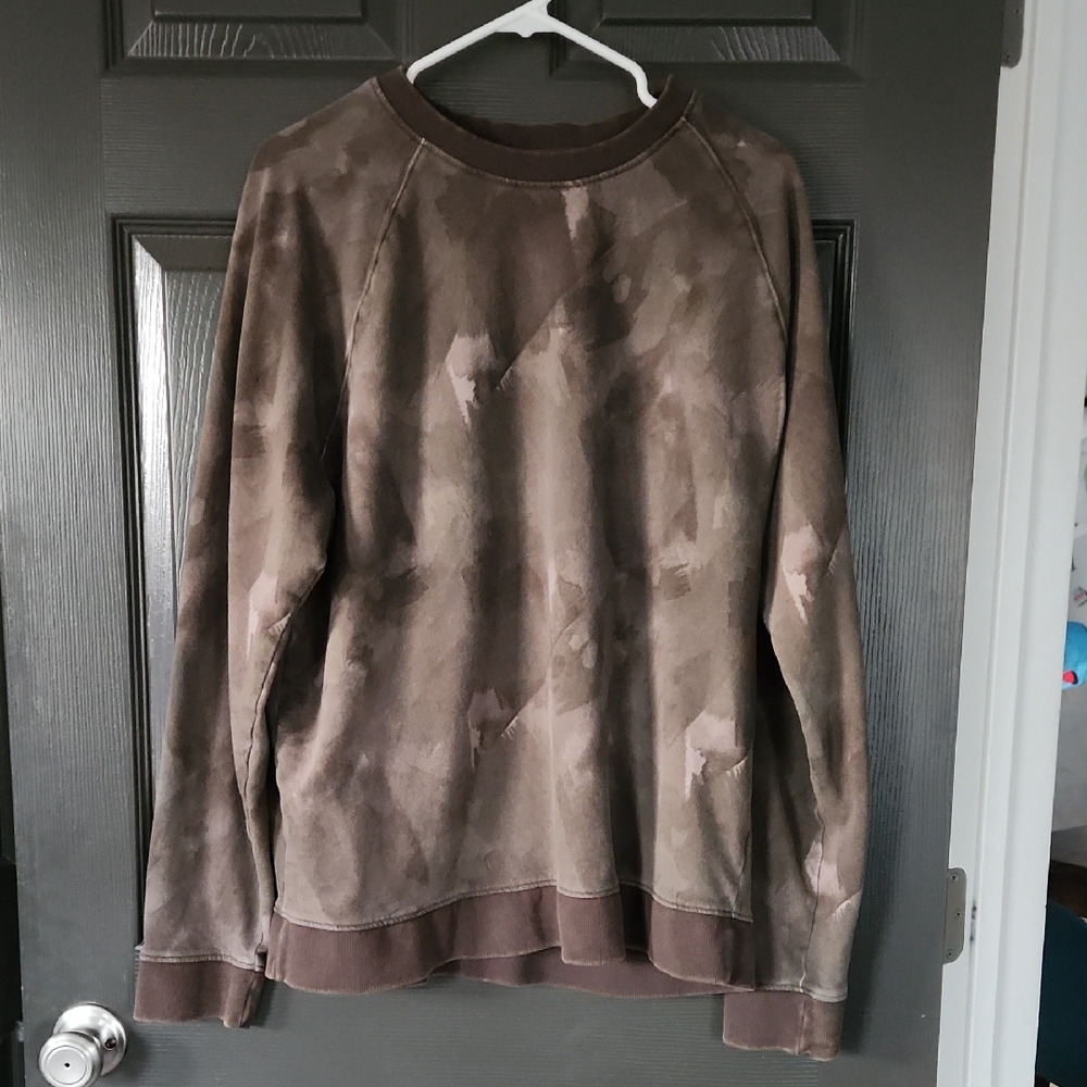Men's Baggy Brown Camo Sweater